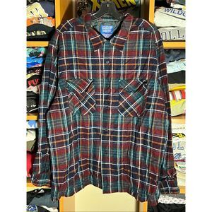 Vintage Pendleton Men’s Loop Collar Board Wool Shirt Flannel XL